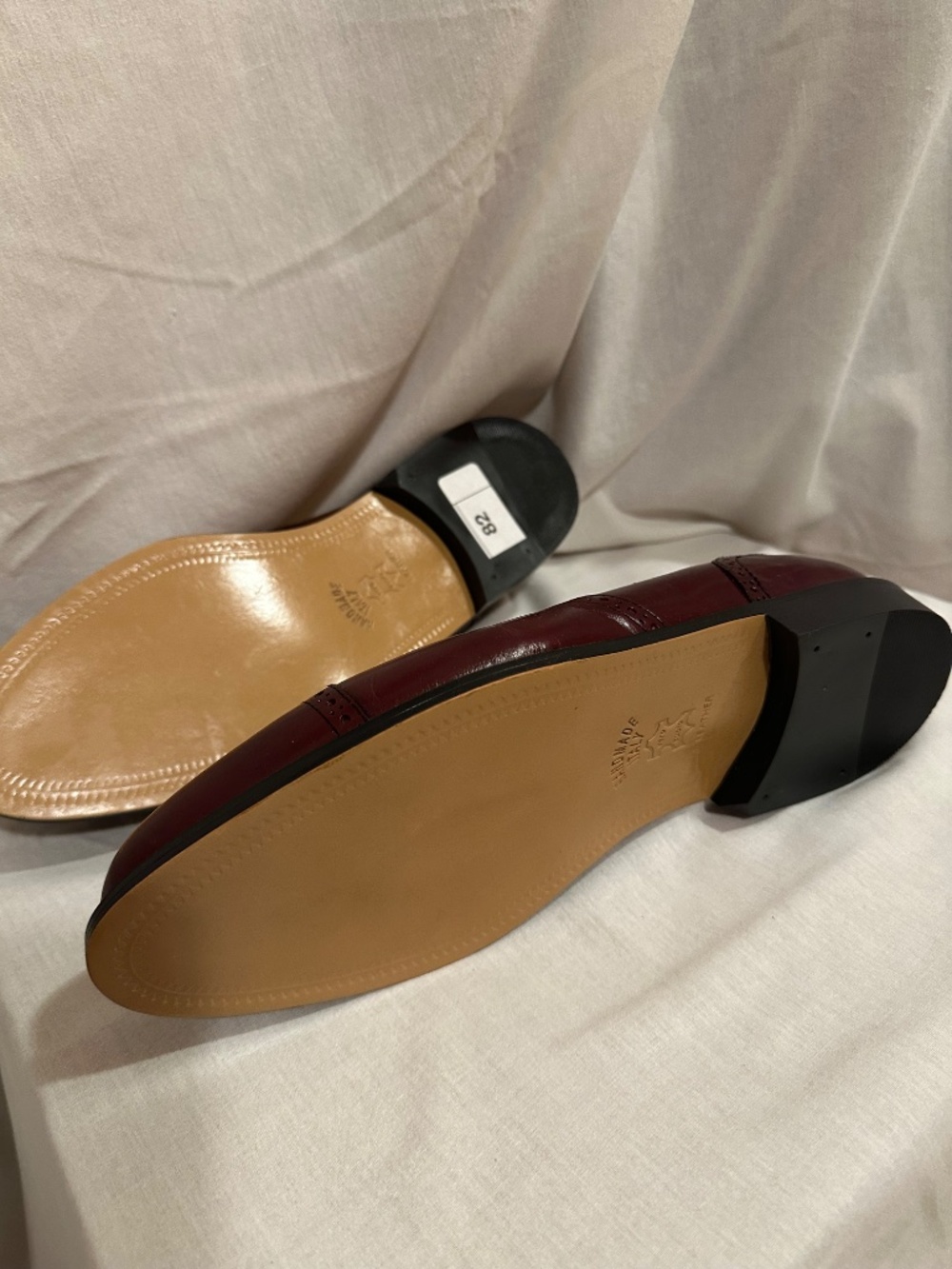 Leather Classics size 11, burgundy loafers - Picture 3 of 9